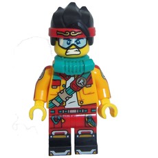 Monkie Kid, Bright Light Orange Jacket, Breathing Apparatus, Goggles (fig-012669)