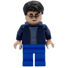 Harry Potter, Open Dark Blue Jacket over White Shirt, Blue Legs (fig-012676)