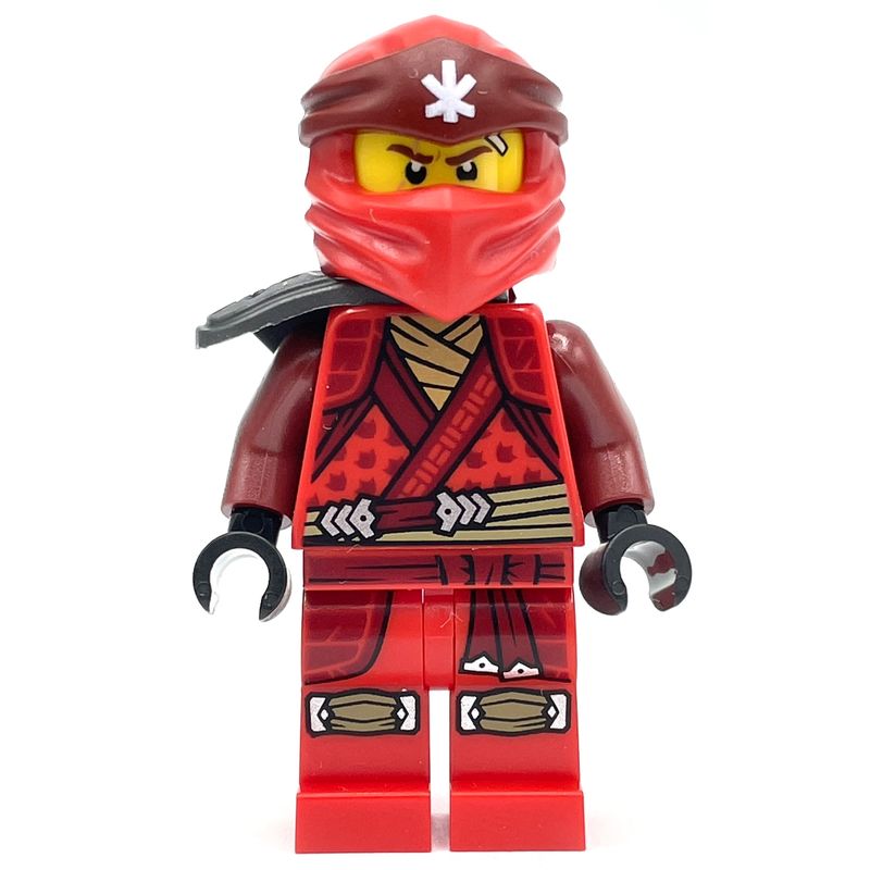 LEGO Set fig-012731 Kai, Crystalized Robes, Pearl Dark Gray Shoulder Guard (Minifig - Front)