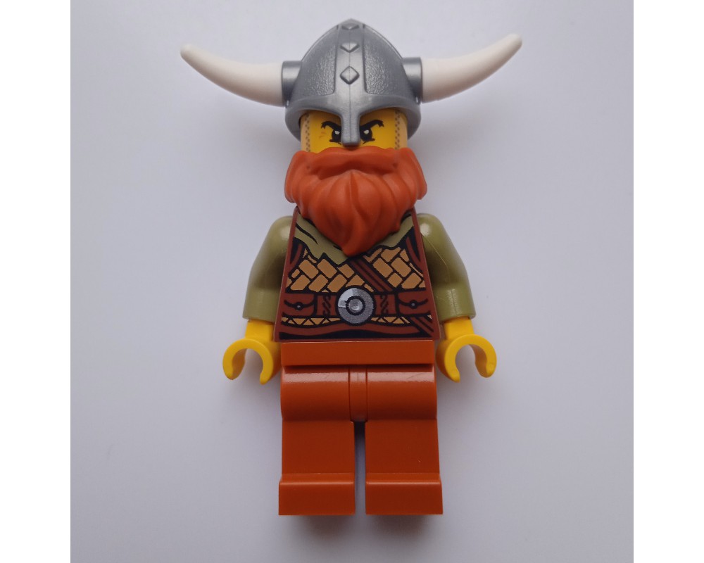 LEGO Set fig-012754 Viking, Dark Orange Beard | Rebrickable - Build ...