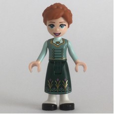 Anna - Sand Green Tunic, Dark Green Skirt (fig-012759)