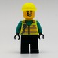Man, Vibrant Yellow Safety Vest and Helmet