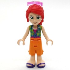 Mia - Green Shirt, Orange Pants, Sunglasses (fig-012787)