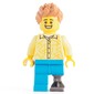 Man, Bright Light Yellow Shirt, Prosthetic Leg