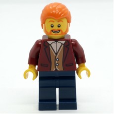 Man, Dark Red Jacket, Dark Blue Legs, Orange Hair (fig-012807)