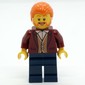 Man, Dark Red Jacket, Dark Blue Legs, Orange Hair