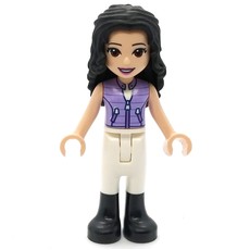 Emma - Lavender Jacket, White Pants, Black Hair (fig-012821)