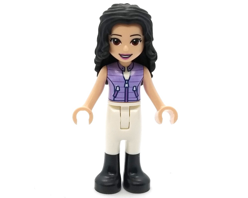 Lego Set Fig-012821 Emma - Lavender Jacket, White Pants, Black Hair 