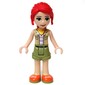Mia - Bright Light Yellow Jacket, Olive Green Skirt