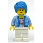 Bright Light Blue Torso, White Legs, Dark Azure Hair