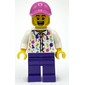White Torso, Dark Purple Legs, Dark Pink Cap