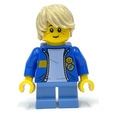 Kid - Blue Torso, Medium Blue Legs, Tan Hair (fig-012876)