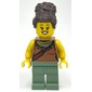 Medium Nougat Torso, Sand Green Legs, Dark Brown Hair