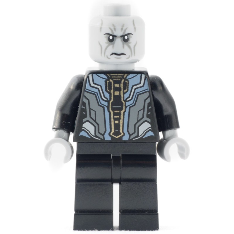 LEGO Set fig-012899 Ebony Maw, Light Bluish Gray Head (2022 Super ...