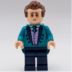 Dark Turquoise Torso, Dark Blue Legs, Reddish Brown Hair (fig-012908)