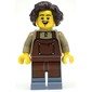 Castle Man, Reddish Brown Apron, Dark Brown Hair