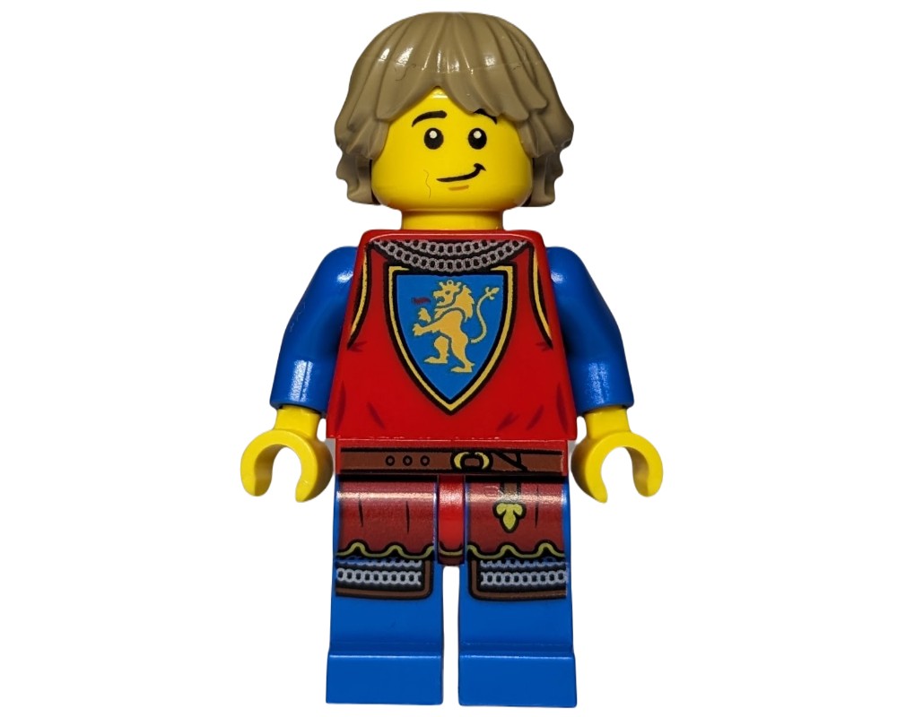 LEGO Set fig-012985 Knight, Dark Tan Hair | Rebrickable - Build with LEGO