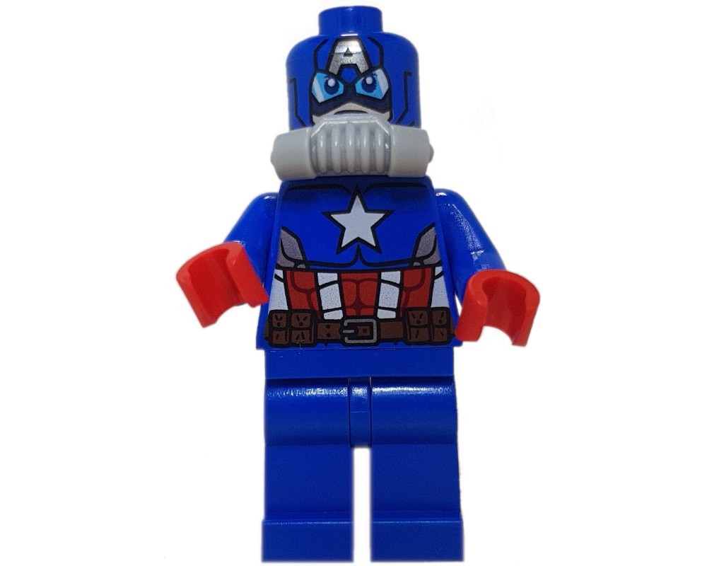 Lego Set Fig-013024 Captain America In Scuba Suit With Printed Mask 