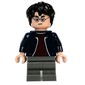 Harry Potter, Dark Blue Jacket with Zipper, Medium Dark Bluish Gray Legs