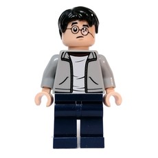 Harry Potter, Open Light Bluish Gray Jacket over White Shirt, Dark Blue Legs (fig-013039)
