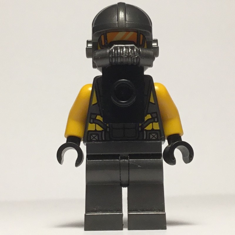 LEGO Set fig-013186 AIM Agent with Neck Bracket at Front | Rebrickable ...