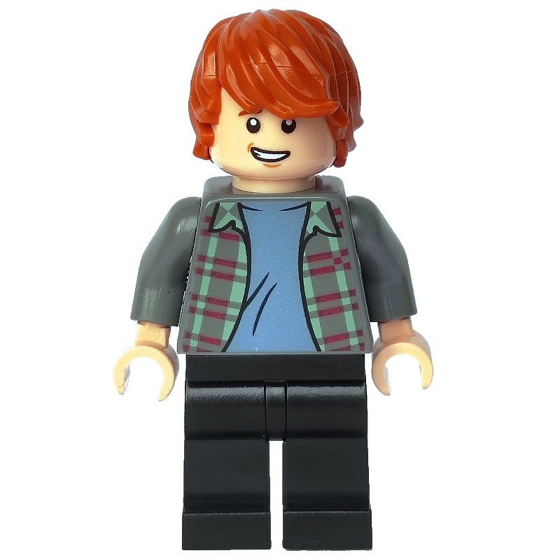 LEGO Set fig-013195 Ron Weasley - Plaid Shirt, Black Legs | Rebrickable ...