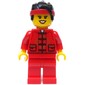 Red Torso Chinese, Red Legs, Black Hair, Red Bandana