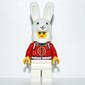Red Torso, White Legs, White Bunny Mask