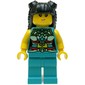 Dark Turquoise Torso, Chinese Decorations, Dark Turquoise Legs, Black Hair Long