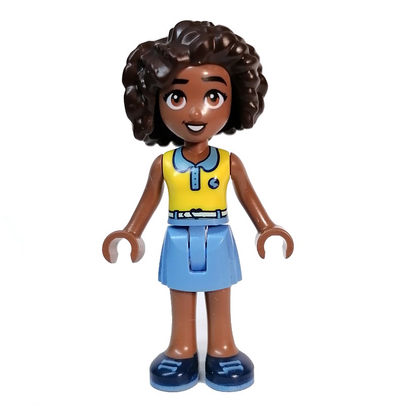 LEGO Set fig-013265 Aliya - White Top, Medium Blue Skirt | Rebrickable ...