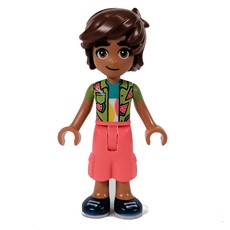 Leo - Lime Shirt, Coral Pants (fig-013289)