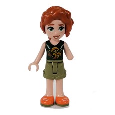 Autumn - Dark Green Top, Olive Green Shorts (fig-013293)