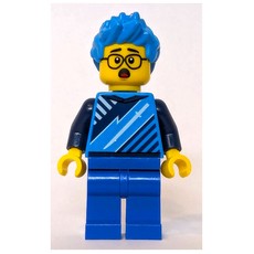Gamer, Dark Azure Top and Hair, Blue Legs (fig-013331)