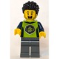 Man, Lime Jacket, Dark Bluish Gray Legs, Black Hair