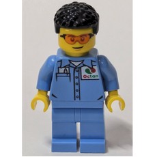 Mechanic, Medium Blue Overalls (fig-013355)