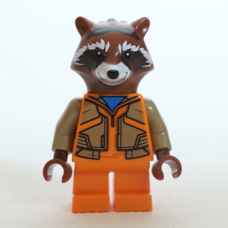 LEGO Set fig-013382 Rocket Raccoon, Tan Jacket | Rebrickable - Build ...