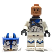 Clone Heavy Trooper, 501st Legion, White Arms, Blue Visor (fig-013396)