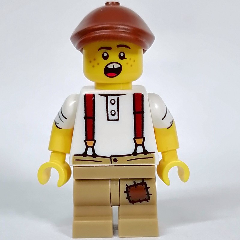 LEGO Set fig-013460 Newspaper Kid - Minifigure | Rebrickable - Build ...