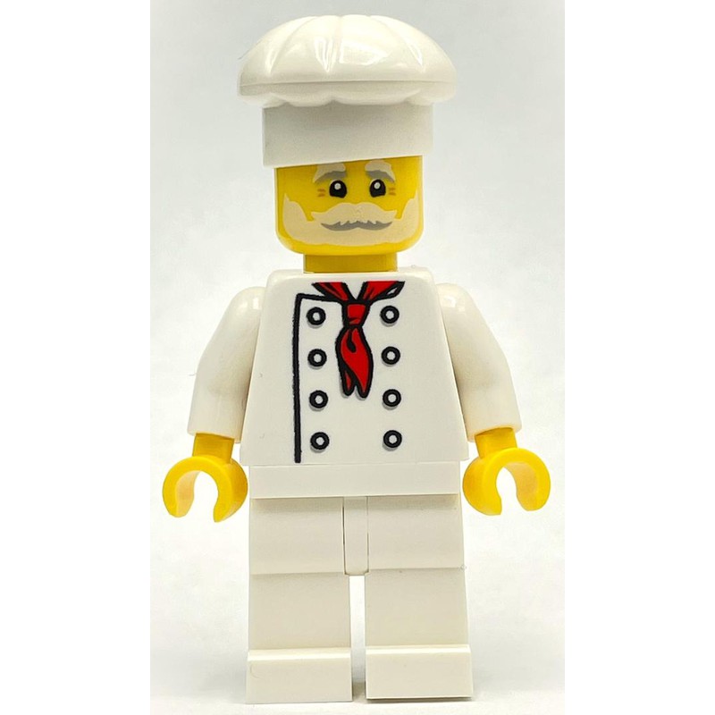 LEGO Set fig-013487 Pizza Chef - White Torso, White Legs, White Hat ...