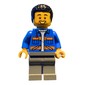 Blue Torso, Safety Vest, Dark Bluish Grey Legs, Black Hair