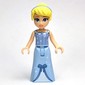 Cinderella - Bright Light Blue Dress, White Under-Dress - Thin Hinge, Hair Band