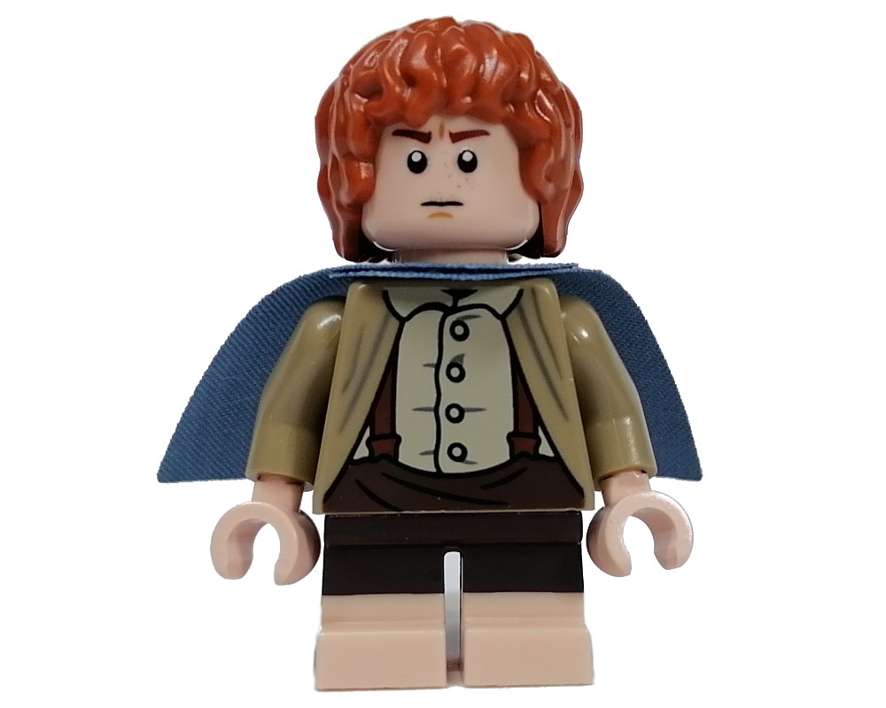 LEGO Set fig-013595 Samwise Gamgee - Sand Blue Cape | Rebrickable ...