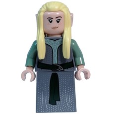 Elf - Dark Bluish Grey Torso, Dress, Bright Light Yellow Hair (fig-013603)