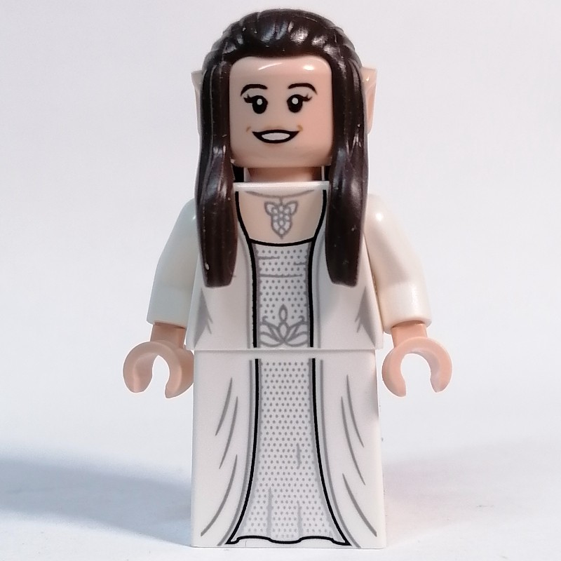 LEGO Set fig-013604 Arwen - White Torso, Dress, Dark Brown Hair (2023 ...