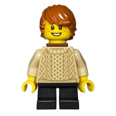 Kid - Tan Torso, Black Legs, Dark Orange Hair (fig-013631)