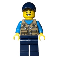 Dark Tan Torso, Dark Blue Legs, Dark Blue Hat (fig-013633)