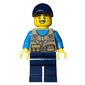 Dark Tan Torso, Dark Blue Legs, Dark Blue Hat