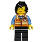 Orange Torso, Black Legs, Black Hair