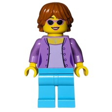 Medium Lavender Torso, Medium Azure Legs, Dark Orange Hair (fig-013638)
