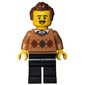Medium Nougat Torso, Black Legs, Reddish Brown Hair